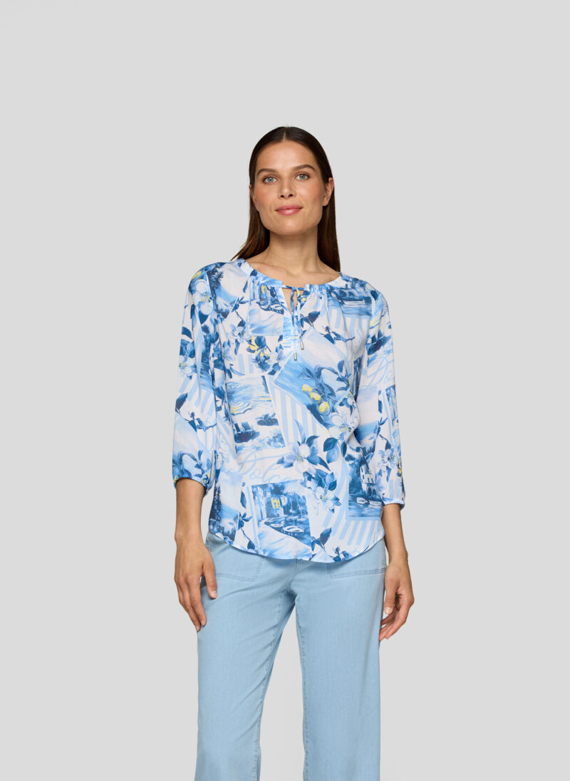 Rabe Damen Bluse Lg. Arm Gem – Bild 2